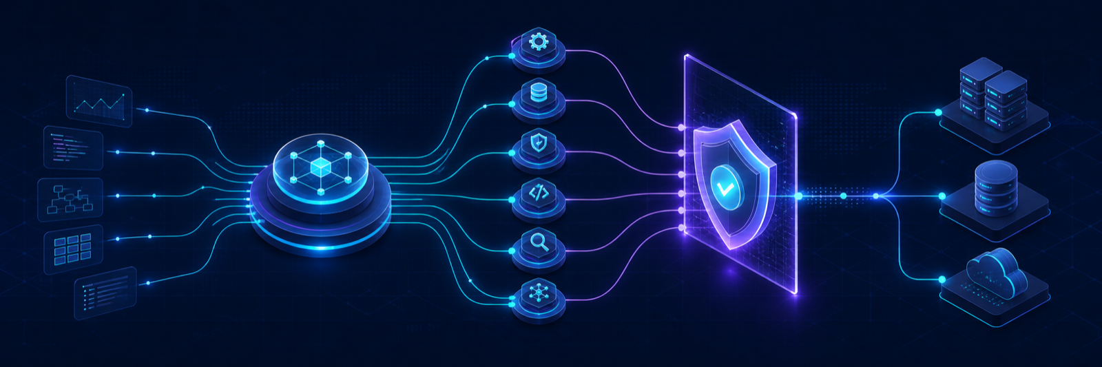 IT Agent Platform orchestration and approval architecture: requests flow through specialist agents and an approval gate to connectors